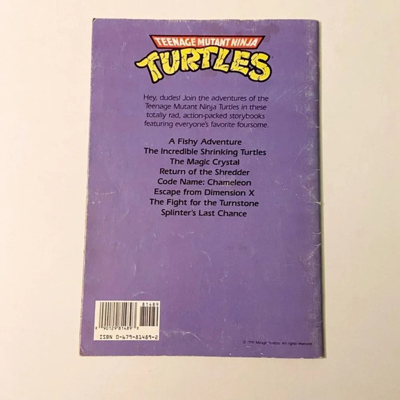 Vintage 1991 TMNT Ninja Turtles Code Name Chameleon A Storybook Adventure - Picture 2 of 13